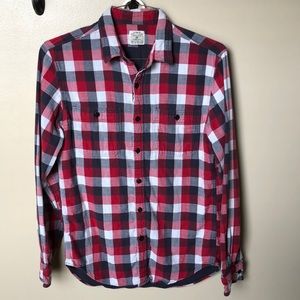 JCrew plaid button up